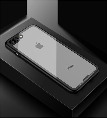 

Soft TPU Silicone Tempering Glass Fitted Cases For iphone X 8plus Business Dirt-Resistant Phone Cases For iphone7 plus