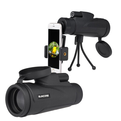 

12×50 High Power Monocular Telescope Scope with Tripod Smartphone Adapter Holder