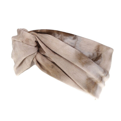 

Hair Band Hair Accessories Tie-dyed Cross Wide Hair Band Elastic Sports Headband