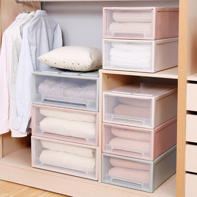 

Easy Man 38L storage box drawer type wardrobe storage box storage box clothes storage cabinet storage box Nordic powder