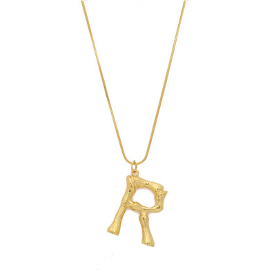

NeillieN Letter necklace European&American exaggerated fashion necklace 26 capital English letter necklace Pendant torque