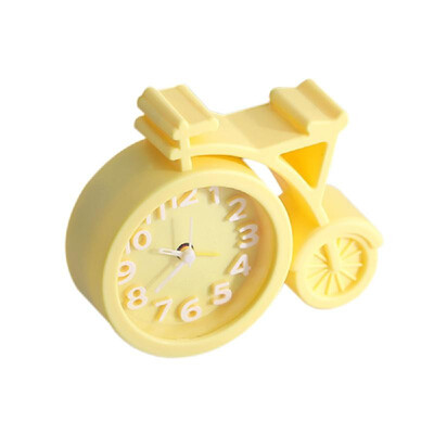 

Fashion Bicycle Shape Cartoon Student Children Bedside Clock Mini Mute Alarm Clocks Desk Table Home Decor Kid Gifts