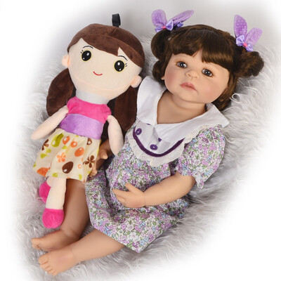 

23 55 cm Full Silicone Body Reborn Baby Alive Doll Like Real Girl Boneca Vinyl Newborn Princess Doll Toy Bebe Birthday Gifts
