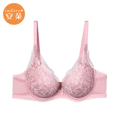 

An Lifangs Andu flower sexy lace underwear gathered on the bra bra bra HB0168U light purple LAV 75B