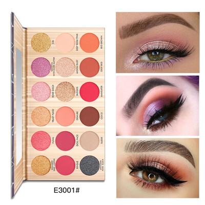 

Diamond Eyeshadow Palette Loose Pigment Waterproof Shimmer Glitter Powder Makeup 18 Colours
