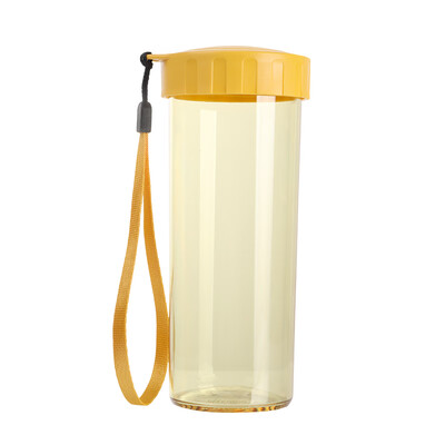 

Tupperware Yupperware Ying Cai Plastic Cup Free Water Cup 430ML Sports Seal Leak-proof Portable Cup Sunrise Yellow