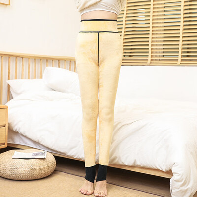 

Winter 2018 new cashmere leggings high density polyamide polyamide warm fleece thickening step foot integrated pants