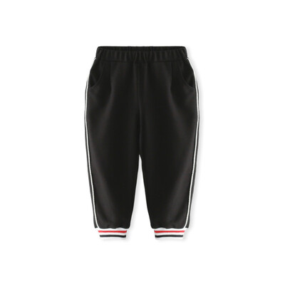 

Cicie self-employed childrens clothing girls pants closed mouth color sports pants casual girls childrens trousers C91015 black 12053