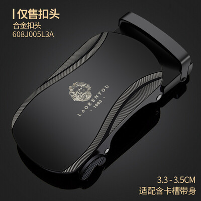 

Old man head LAORENTOU mens belt buckle casual business automatic buckle alloy belt buckle card holder accessories JD6008J005L3A black
