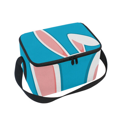 

ALAZA Lunch Box Insulated Lunch Bag Large Cooler Rabbit With Big Ears Tote Bag