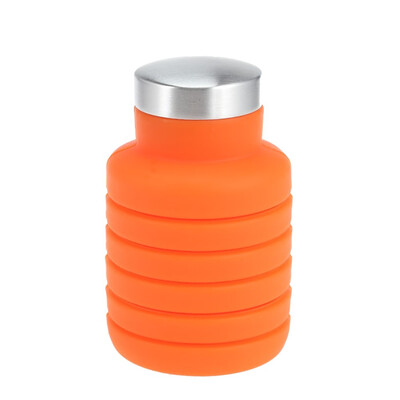 

Outdoor Sport Silicone Folding Water Bottle Made of Food Grade Silicone Material Safe Non-Toxic Durable&Practical