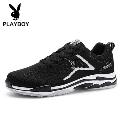 

Playboy PLAYBOY trend fashion old shoes mens sports&leisure breathable DS85203 black white 41