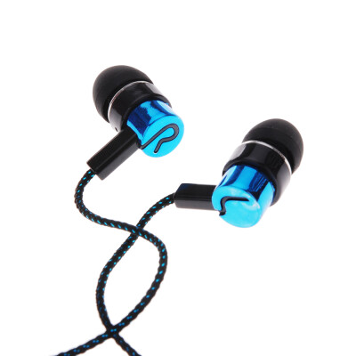 

11M Reflective Fiber Cloth Line Noise Isolating Stereo In-ear Earphone Earbuds Headphones with 35 MM Jack Standard