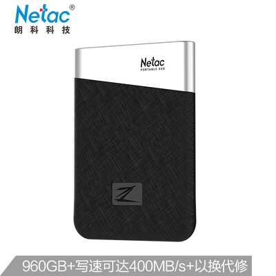 

Netac 960GB Type-c USB31 Mobile Hard Drive Solid State PSSD Z6 Series Write Up to 400MBS 37g Mini Portable Drop-Off High Speed