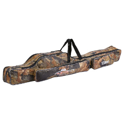 

Two Layer Fishing Tackle Bag Portable Folding Fishing Rod Carry Case Carrier Storage Bag