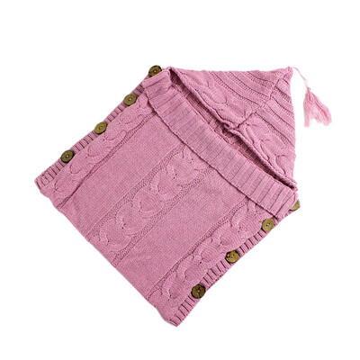 

Baby Sleeping Bag Newborn Baby Wrap Warm Crochet Knitted Blanket Infant Cute Blanket for Bedding
