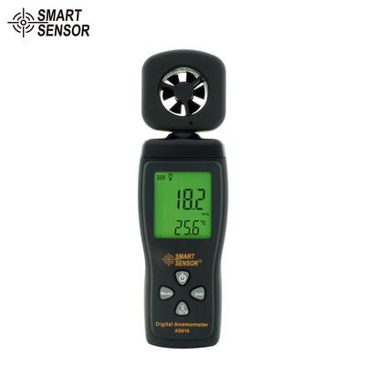 

Xima mini anemometer high precision digital anemometer wind instrument wind speed wind temperature wind meter AS816
