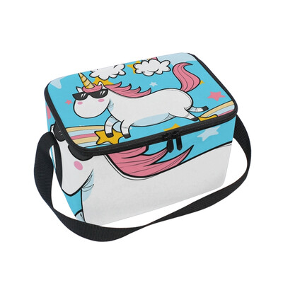 

ALAZA Lunch Box Insulated Lunch Bag Large Cooler Tote Bag Cool Unicorn for Men Women Girls Boys