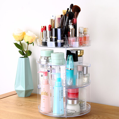 

Jiajie cosmetics storage box rotating jewelry storage rack desktop dressing table storage box rack JJ-2N04