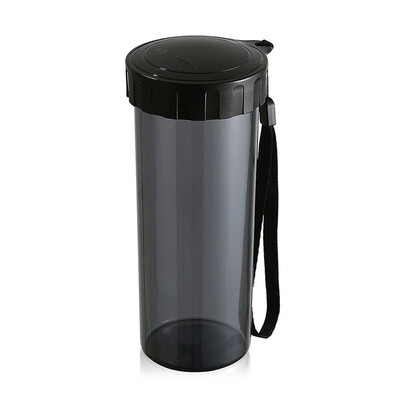 

Tupperware Yupperware Ying Cai plastic cup free water cup 430ML sports seal leak-proof portable cup cool black