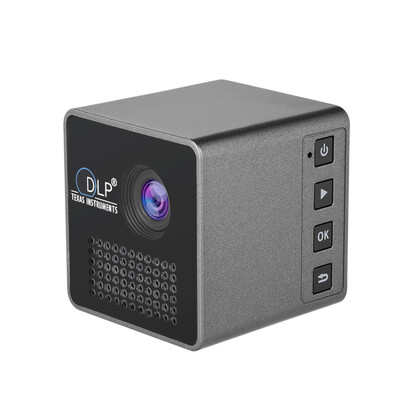 

Ultramini DLP Projector Portable 1080P HD Beamer Throw 70-inch Screen 64G TF Card Support 1000mAh Rechargeable 35mm Audio port fo
