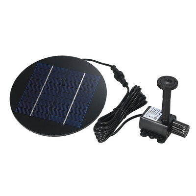 

Decdeal 9V 3W Solar Panel Solar Powered Fountain Submersible Brushless Water Pump Kit for Bird Bath Pond Pull 200LH 150cm Lift