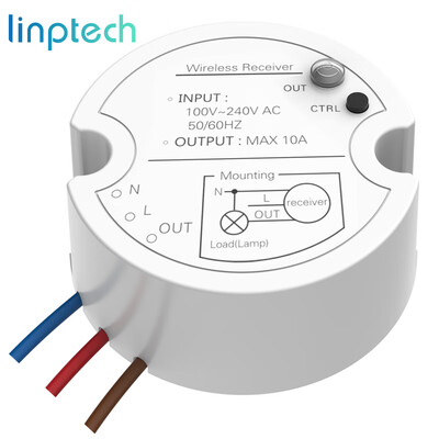 

Linptech wireless remote control switch universal wireless receiver controller 100-240V free pairing combination