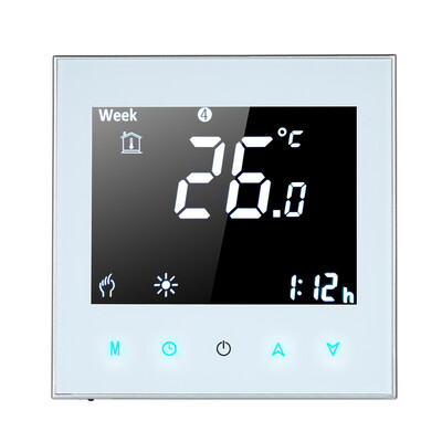 

5A Programmable Water Heating Controller Temperature Regulator Thermostat Touchscreen LCD with Backlight Voice Control Function