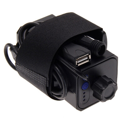 

Rechargeable Cycling Safety Waterproof Battery Pack Case House Cover with DC&USB Interface for Cycling Bike light Headlamp and