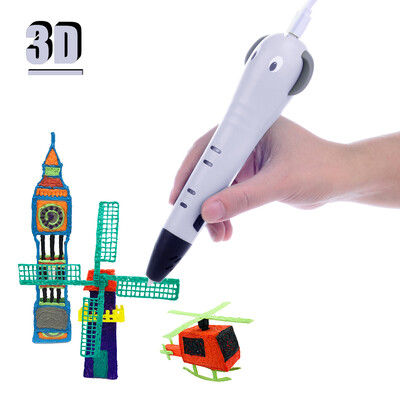 

Multifunctional Intelligent 3D Drawing Printing Printer Pen with PLA Filament Refills Cartoon Image Gifts for Kids Children DIY Cr