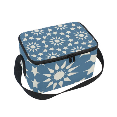 

ALAZA Insulated Lunch Box Roma Decorative Pattern3 Lunch Bag for Men Women Portable Tote Bag Cooler Bag
