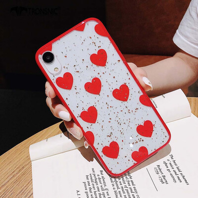 

Tronsnic Glitter Phone Case for iPhone 6 6s Plus Strawberry Gold Foil Case Love Rose Flower Zebra Red Luxury
