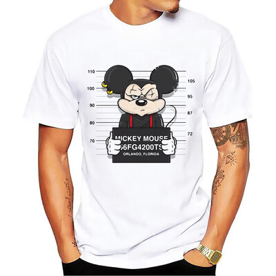 

E-BAIHUI new mickey print tees mouse t-shirt men tops hip hop casual funny dog cartoon tshirt homme comfort cotton t shirt T-64