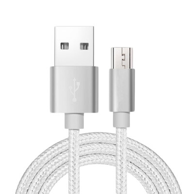 

USB Charging Cable power Data Cable Connector Nylon Braided Aluminum alloy Sync Charge for iPhone&Android Devices Adapter