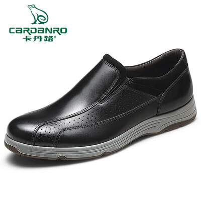 

Kadan Road flat bottom simple&comfortable set of feet daily casual mens shoes SC1985009 black 38