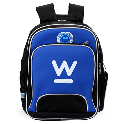 

Maotaizi MAOTAIZI simple double shoulder bag primary school boy waterproof large capacity bag boy child multi-function backpack sapphire blue