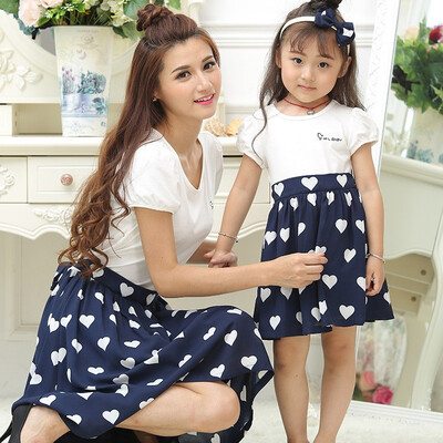 

Family matching mother daughter mommy&me clothes family look girls korean clothing women summer dress vintage outfits wear