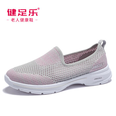 

Healthy foot elderly net surface comfortable breathable non-slip soft bottom walking step leisure mother shoes J921605008 gray powder 36