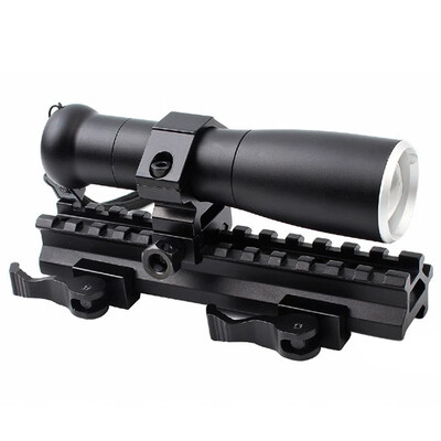 

Quick Release Increased Guide 45 Degree Oblique Rail Scope Riser Base Mount 20mm Dovetail to Weaver Rail Mount refile Base Adapter