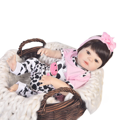 

Full Vinyl Body Reborn Baby Doll 23" 57 cm Lifelike Baby Reborn Realistic Princess Girl Babies Dolls For Kids Xmas Gift Bath Toy