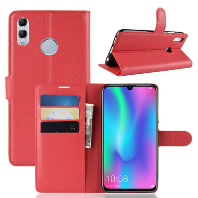 

Wallet PU Leather Flip Back Cover for Huawei P Smart 2019 Card Slots Stand Holder Phone Case for Honor 10 Lite