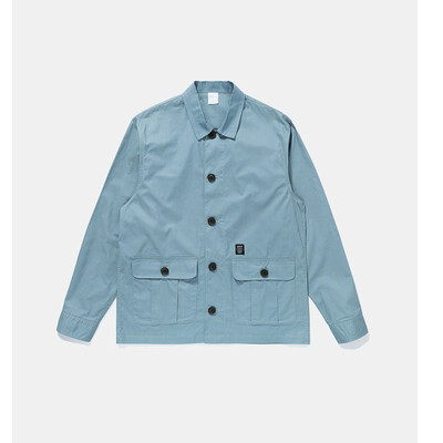 

European&American street fashion brand solid color multi-pocket mens tooling jacket coach uniform
