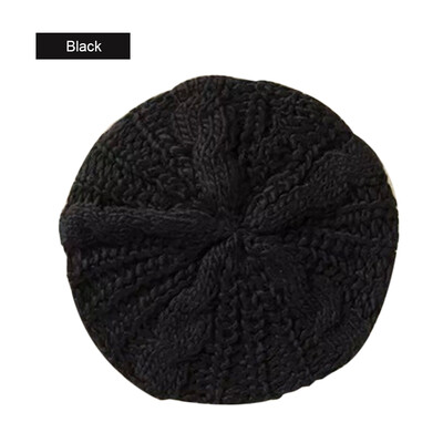

Winter Warm Women Knitted Braided Beanie Hats Wool Crochet Slouchy Beanies Lady Beret Hat Ski Cap