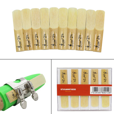

Lade 10pcs Pieces Reed Strength 25 2-12 Reed Bamboo for Traditional bB Clarinet Accessories