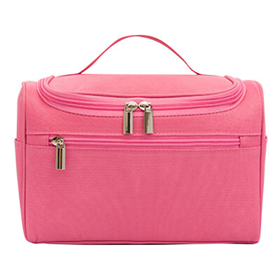

Simple Hanging Travel Makeup Storage Toiletry Bag Solid Large Capacity Cosmetics Packing Organizer Bathroom Shower Bags Navy Blue