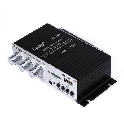 

Lepy LP - A68 Mini USB SD FM HiFi Stereo Audio Amplifier