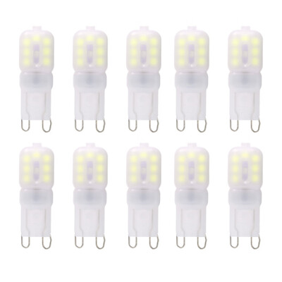 

Lightme 10PCS G9 AC 220V 2W SMD 2835 LED Bulb Spotlight with 14 LEDs