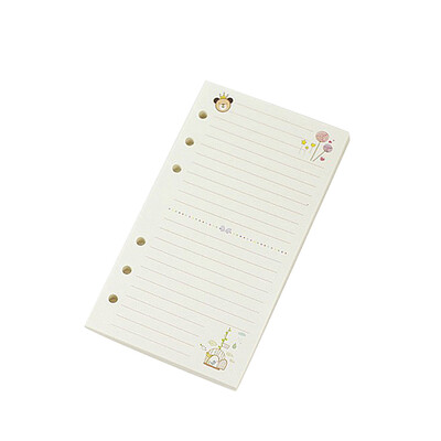

45 Sheet A5 A6 Colorful Loose Leaf Notebook Refill Spiral Binder Planner Inner Page Office Supplies