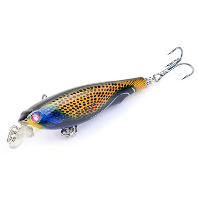 

75cm 8g Minnow Fishing Lure 3D Eyes Fishing Artificial Hard Minnow Bait