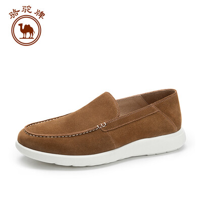 

Camel mens shoes casual breathable British cowhide set foot comfort W912032090 apricot 39245 yards
